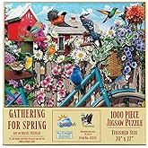 SUNSOUT INC - Gathering for Spring - 1000 pc Jigsaw Puzzle by Artist: Rafael Trujillo - Finished Size 20" x 27" - MPN# 42234