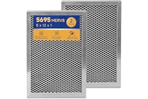ALIVEAIR 5695 Dehumidifier Filter MERV 8 Washable 8 x 11.7 x1 Compatible with Whole-House Dehumidifiers Models 1820 1820Z E070 E070KZ E070KZM E070N E070T E070Z Replacement Filter 2 Packs1