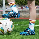 Hanani Boys Girls Football Boots FG/AG Soccer Shoes Blue view 2