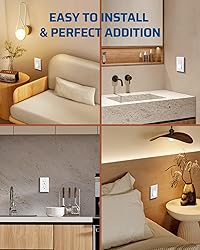DEWENWILS Metal Wall Plates, UL Listed, Decorator