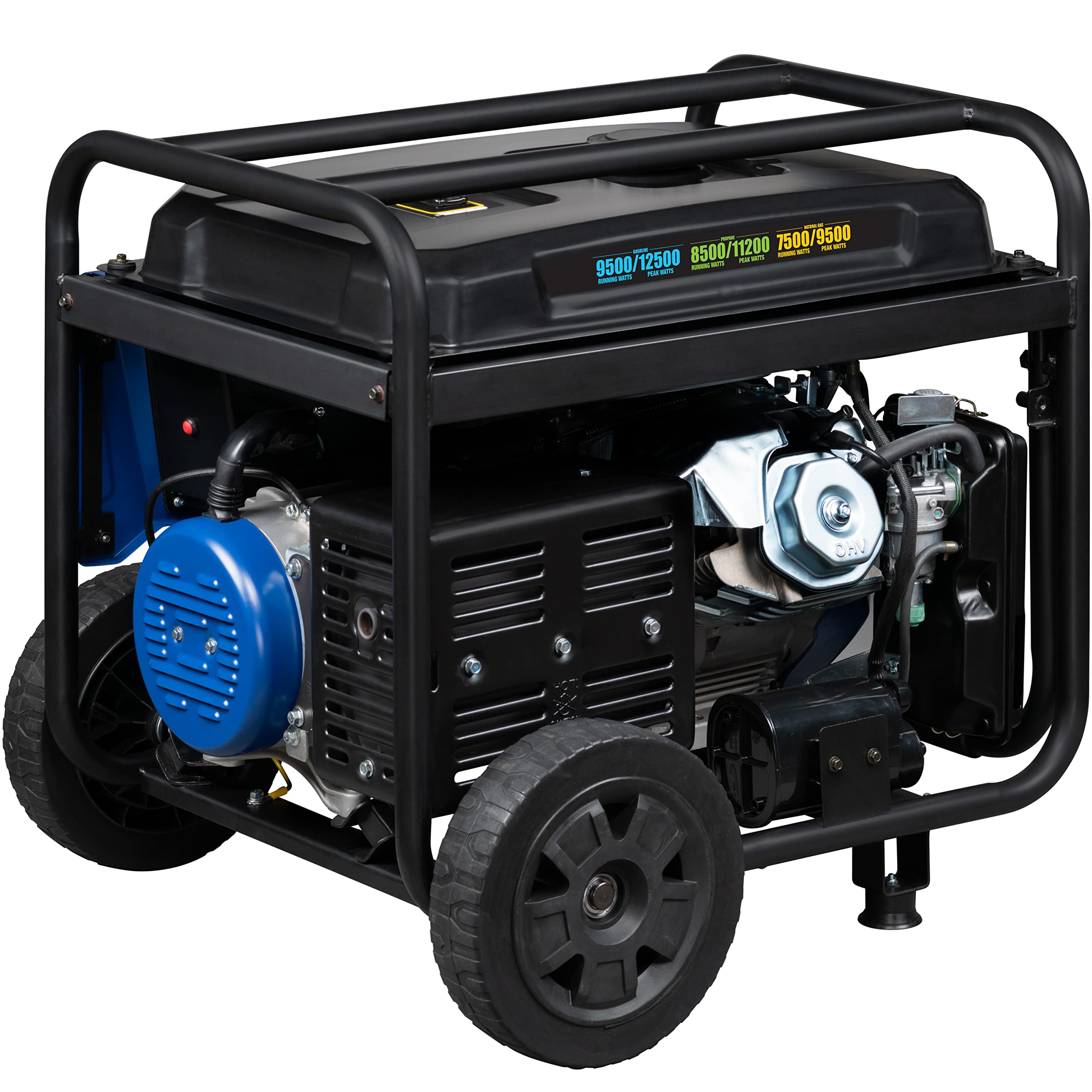 Westinghouse 12500 Peak Watt Tri-Fuel Home Backup Portable Generator, Remote Electric Start, Transfer Switch Ready, Gas, Propane, and Natural Gas Powered
