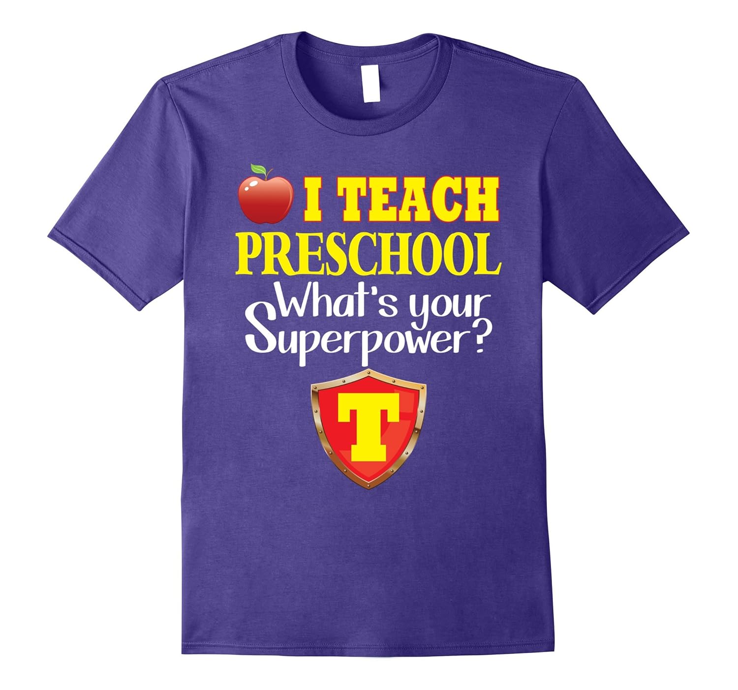 I teach Preschool What's your superpower T-Shirt Teacher-ANZ