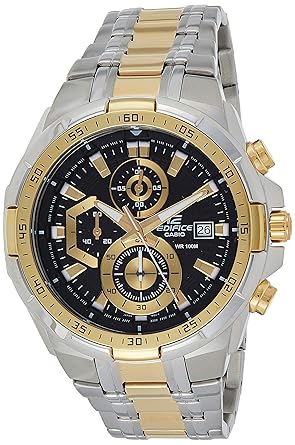 edifice gold colour watch