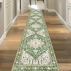 Yamaziot Washable Runner Rug, 2x10 Non-Slip Boho