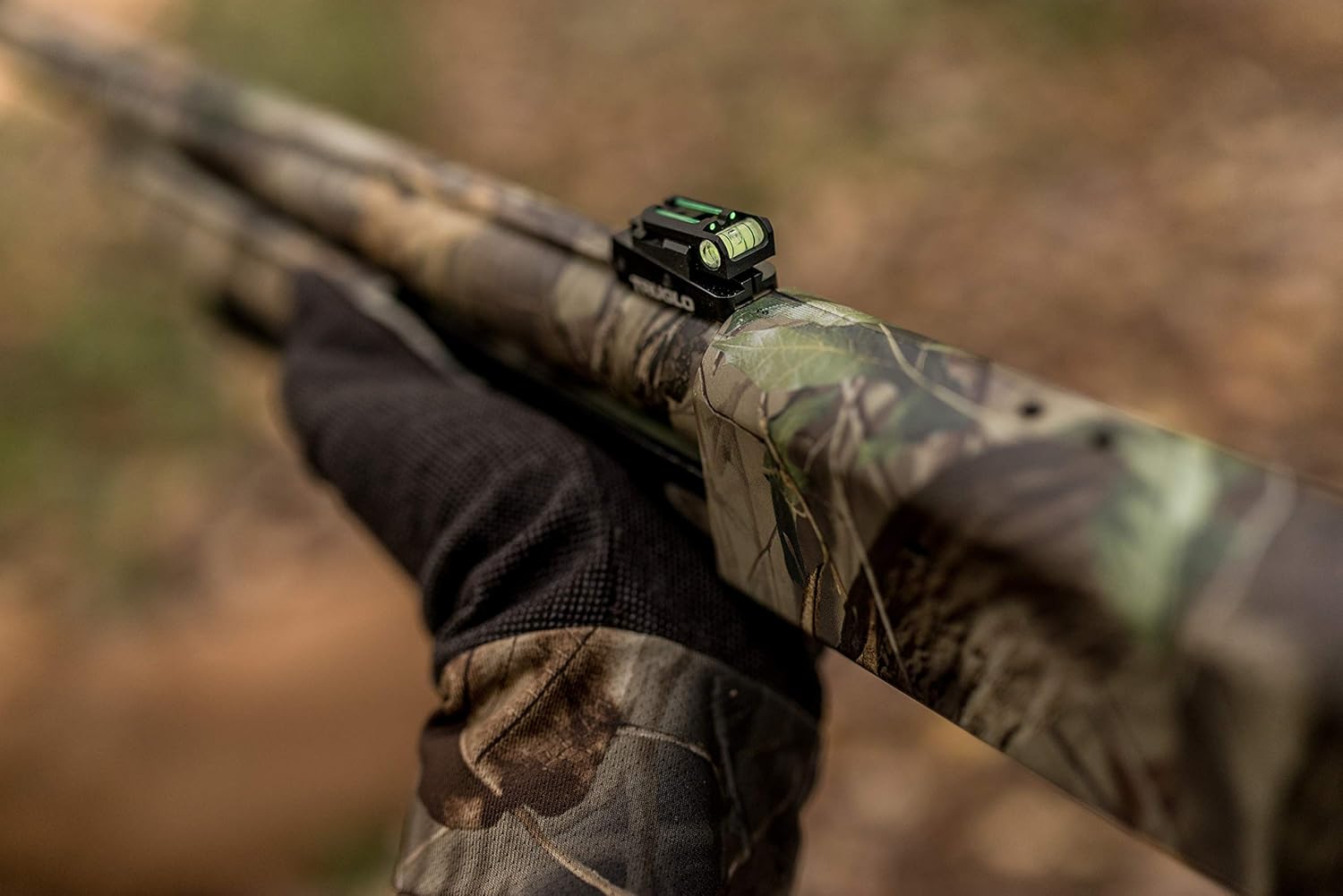 TRUGLO TruPoint Xtreme Universal Shotgun Sights with Luminescent Alignment Level and Elevation Ramp for Ribbed Shotgun : Sports & Outdoors