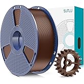 SUNLU PLA+2.0 3D Printer Filament, Upgrade PLA+ Filament 1.75mm, Tougher and Stronger, Neatly Wound Filament, Dimensional Accuracy +/-0.02mm, 1KG Spool(2.2lbs), Coffee Brown