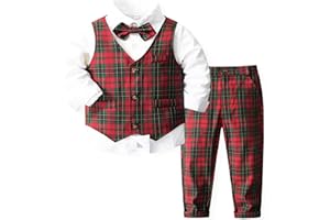 Kimocat Baby Boy Clothes Outfit Suit Long Sleeve Gentleman Tuxedo Vest Wedding Birthday Party Suit