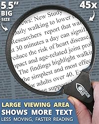 Large Magnifying Glass with LED Light