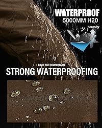 iCreek Men's Packable Rain Pants Waterproof
