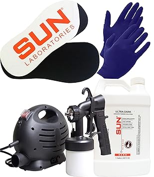 Amazon Com Sun Laboratories Sunless Spray Tan Machine At Home Airbrush Tanning System With Dark Spray Tan Solution Gloves Sticky Pads For Feet Natural Sunless Airbrush Hplv Body And Amazon Com Sun Laboratories Sunless Spray Tan Machine At Home Airbrush Tanning System With Dark Spray Tan Solution Gloves Sticky Pads For Feet Natural Sunless Airbrush Hplv Body And