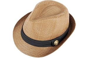 WESTEND Unisex Short Brim Fedora - Hats for Men & Women + Straw Fedora Hats, Cooling Mesh Hats, Fashion Fedora Hats 2024