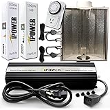 iPower GLSETX1000DHMAC6 Light Digital Dimmable HPS MH Grow Light System for Plants with Air Cooled Hood Set, 1000-Watt