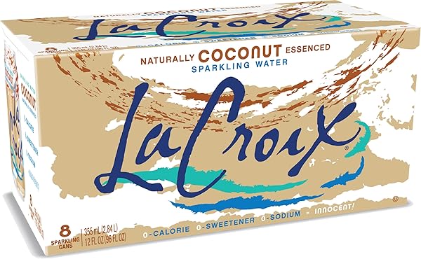 LACROIX SPARKLING WATER, COCONUT, 12 FL OZ (PACK OF 8)