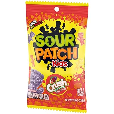 Buy Sour Patch Kids Patch Kids Candy Crush Fruit Mix Flavor Sour 8 Ounce Pack Of 12 Online In Turkey B07zprl8cb