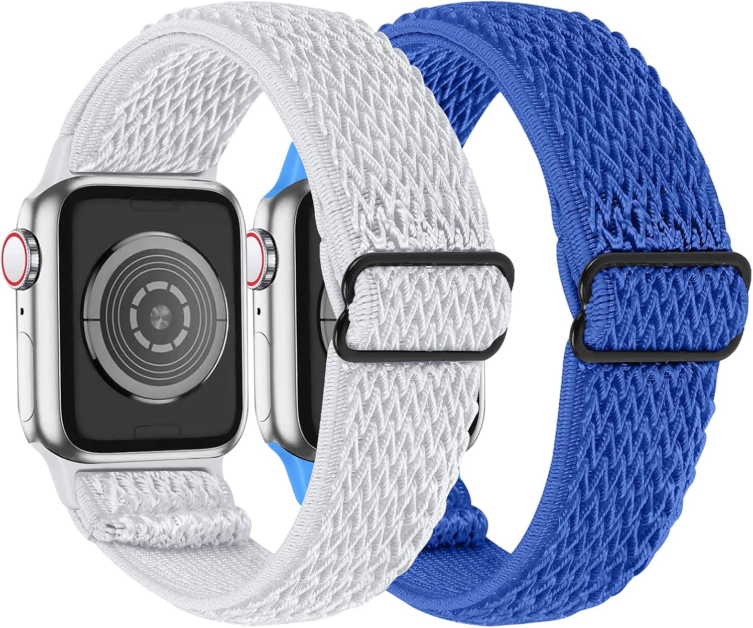 MEFEO 2 Pack Stretchy Solo Loop Strap Compatible with Apple Watch Bands