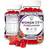 Lunakai USA Made 50 Plus Women's Multivitamin Gummies - Delicious Formula Enhanced with Essential Vitamins & Minerals for Health & Vitality - 60ct