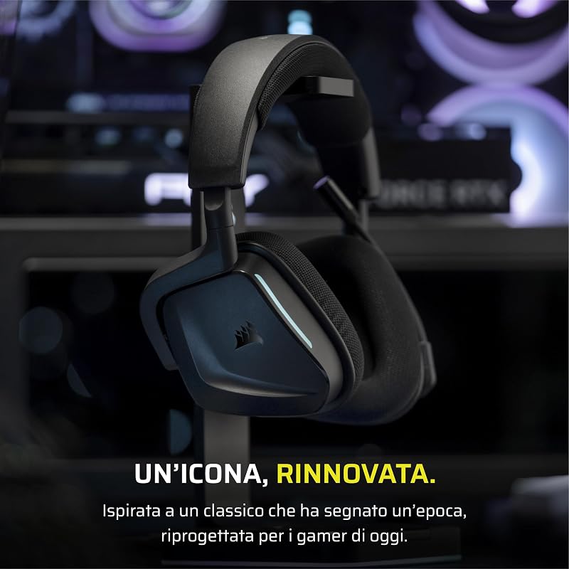VOID v2 Cuffie da Gioco Wireless con Bluetooth — Carbonio