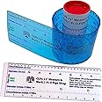 CLPA 11" Diameter Measure & Mark C-Pi-D Pipe Wrap Around - Measure & Marking Tool, Cutting Guide With Read Through Design for Circumference, Diameter