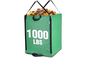 WORKPRO Heavy Duty 72-Gallon Reusable Yard Waste Bags, Self-standing Leaf and Lawn Bags with Reinforced Handles, Garden Waste Bags for Debris, Leaves, Grass, and Outdoor Recycling, Green