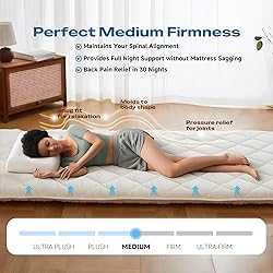 Aircliff Japanese Floor Futon Mattress, Roll Up