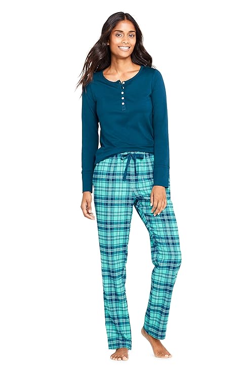 Lands' End Zweiteiliges Pyjama-Set für Damen