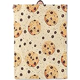 Mounidso Chocolate Chip Cookie Blanket, Fun Food Themed Flannel Blanket Gifts for Women, Soft Warm Lightweight Blankets for Living Room Home Travel Decor 50" x 60"
