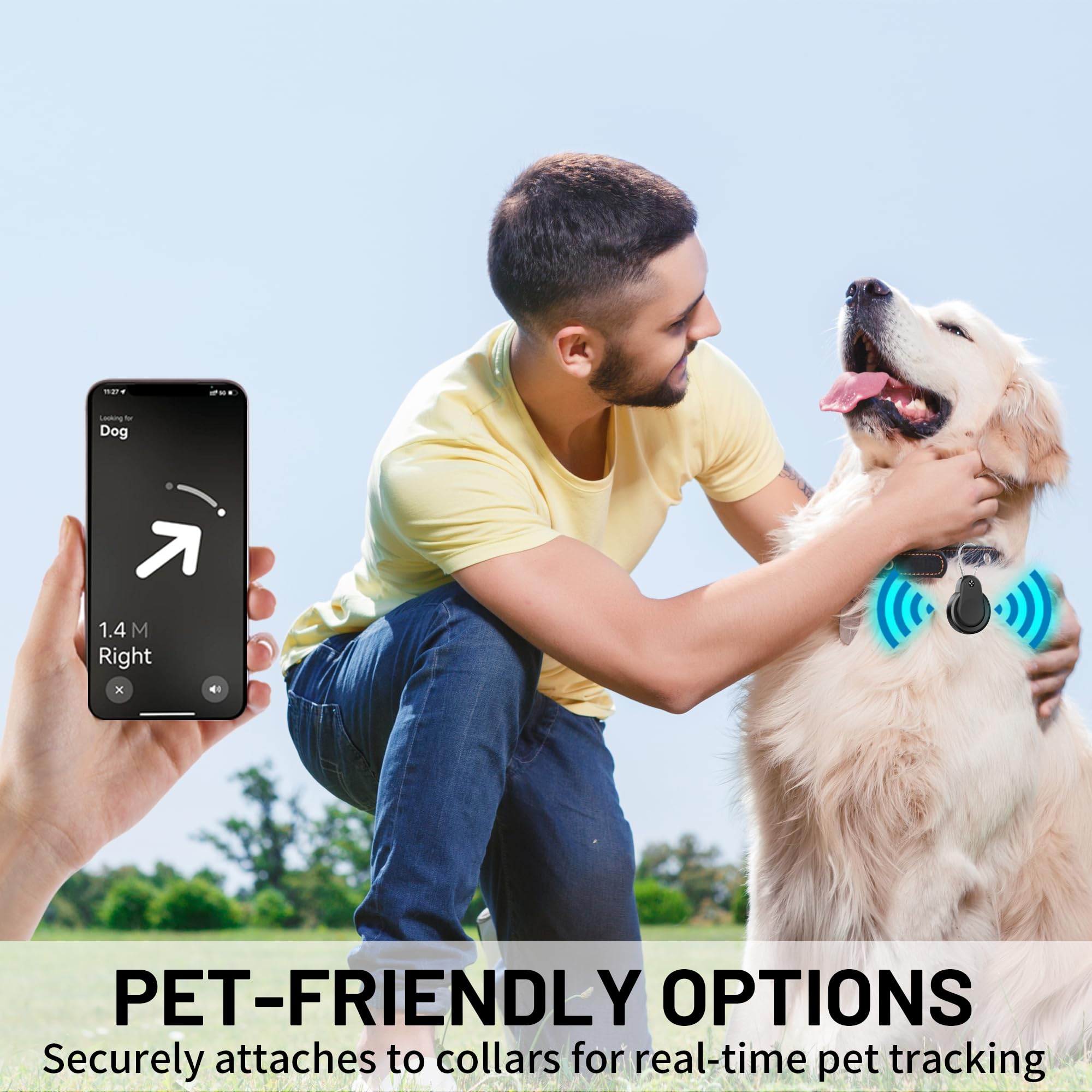 Waterproof AirTag Holder - 4 Pack Lock Case with Keychain for Apple AirTags, Air Tag Keyring with Wire Cable, Durable & Lightweight AirTag Cover for Keys, Kids, Luggage, Backpacks, Pet Collar, Black