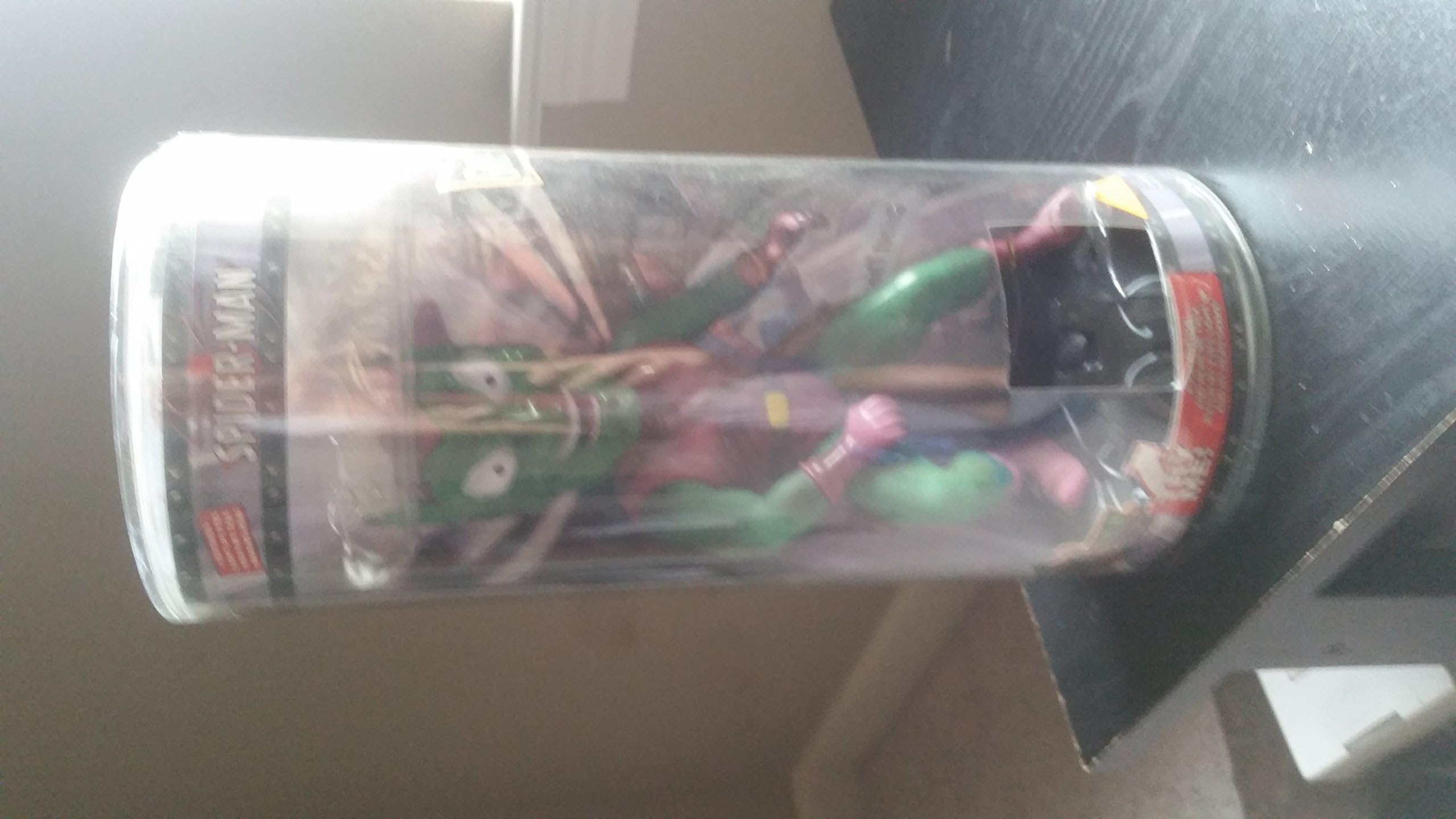 Way Out Toys 2002 Marvel Spider-Man Green Goblin Light Up Talking Bobble Head Figure NIP