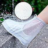 ZVSLGVZ Rain Boot Waterproof Shoes Covers, Sand Control Non-Slip Shoe Cover Galoshes, PVC Rubber Sole Reusable Rain Snow Boots Overshoes for Cycling Outdoor Camping Fishing Garden Travel