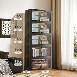 SAILUN 136Gal/543Qt Stackable Storage Bins Folding