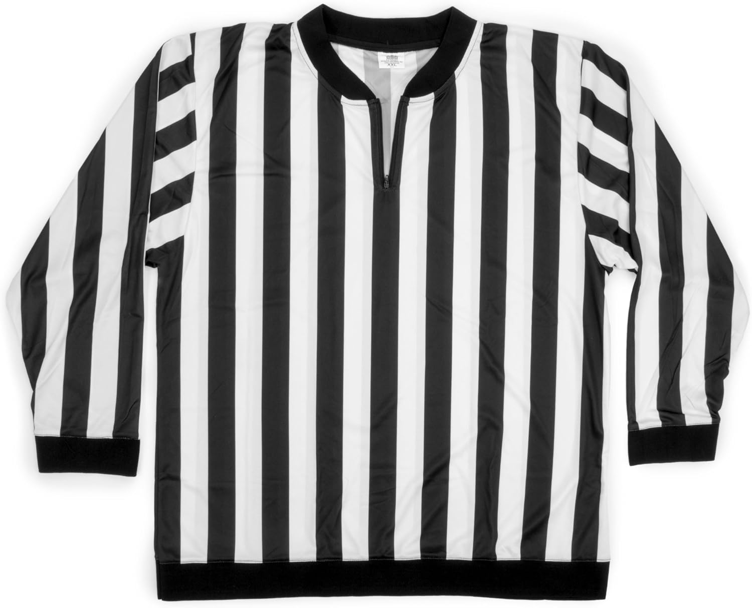 Crown Sporting Goods Men's Official Striped Referee Shirt/Umpire Long Sleeve Jersey Uniform: Sports & Outdoors