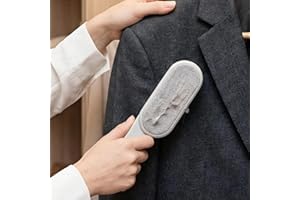 Static-Powered Hair & Lint Remover Brush - Reusable Tool for Pet Hair on Furniture, Carpet & Car Interiors (Gray)