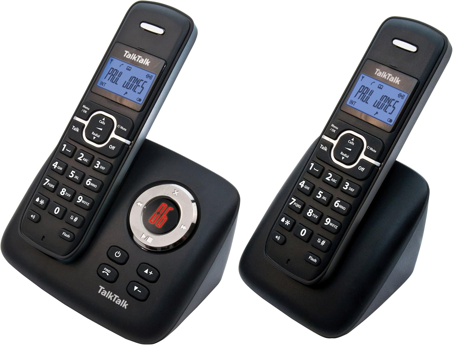 TalkTalk TT2022 Twin DECT Cordless Phone with Answer Amazon.co.uk