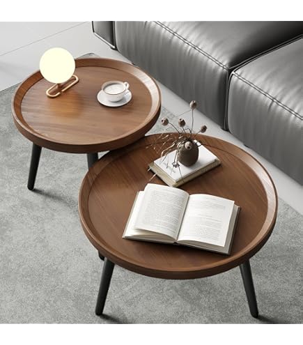 Amazon.com: OFFI & Co. Authentic Mag Table in Walnut : Home & Kitchen