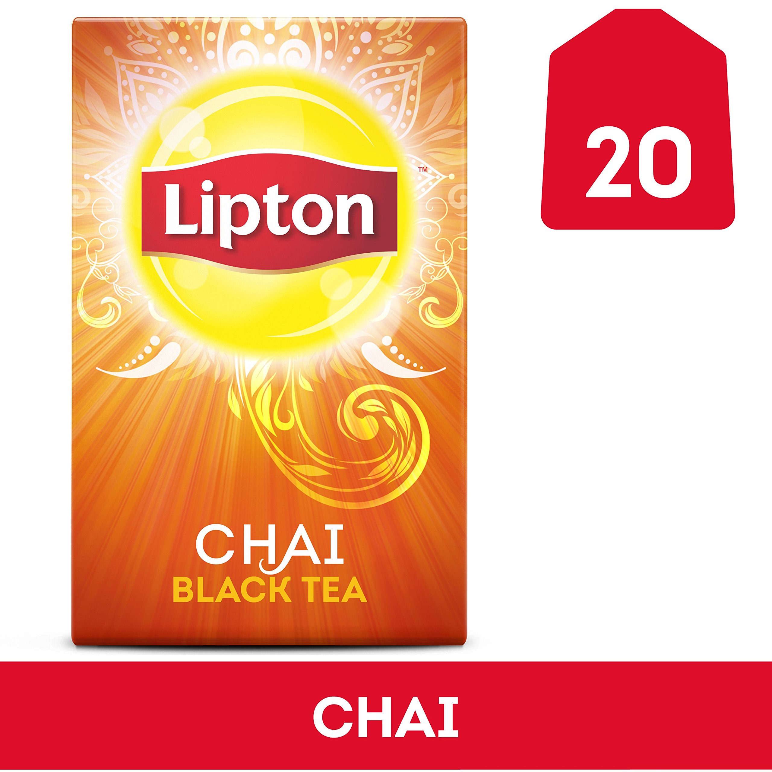 Lipton Black Tea Bags, Enticing Chai 20 Ct on Galleon Philippines