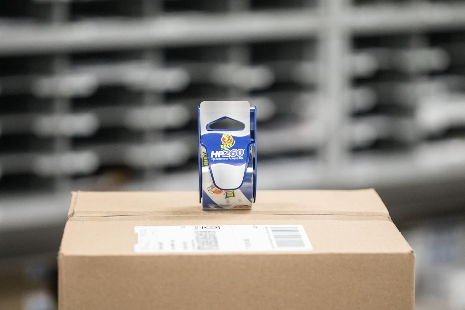 Duck Brand HP260 High Performance Packaging Tape with Dispenser, 1.88 Inches x 22.2 Yards, Clear (920352) : Packing Tape : Office Products