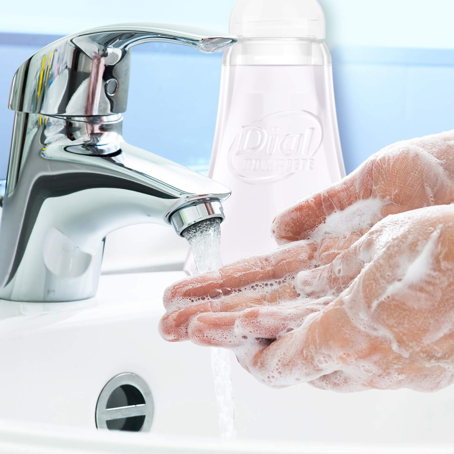 Dial Complete Foaming Antibacterial Hand Wash, Soothing White Tea, 7.5 Ounce : Dial Complete Antibacterial Foaming Hand Wash Refill : Beauty