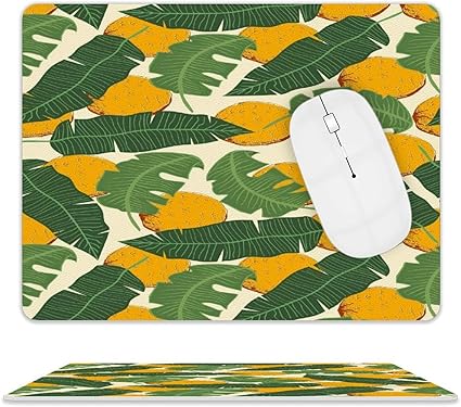 Amazon マウスパッド レザー フルーツ柄 バナナの葉 キーボードパッド Mouse Pad 本革 まうすぱっど デスクマット レーザー 光学式 マウス対応 ゲーミングマット ゲーミングマウスパッド オフィス 防水 汚れにくい 滑り止め おしゃれ 軽量 Cc Yjc マウスパッド 通販