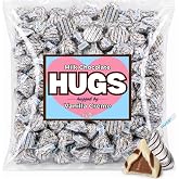 Hershey Hugs Milk Chocolate Candy - 1 Pound (Approx. 100 Pieces) Individually Wrapped Chocolate Candy for Parties, Gift Bags, Candy Bowls &amp; Holiday Celebrations