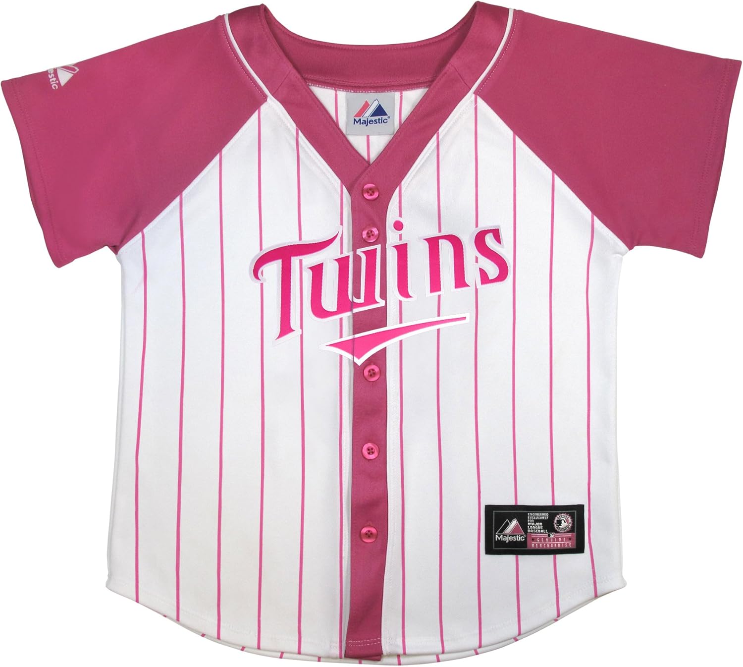 MLB Minnesota Twins Girl's Fashion Replica Jersey, White