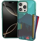 Smartish® iPhone 16 Pro Wallet Case - Wallet Slayer Vol. 1 [Slim + Protective] Credit Card Holder - Drop Tested Hidden Flip Card Slot Cover Compatible with Apple iPhone 16 Pro - Moving Mountains