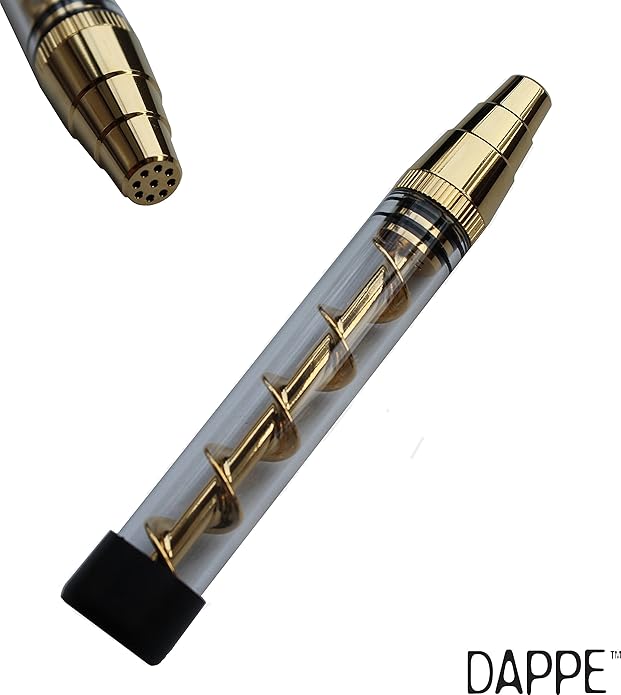 DAPPE Twisty Glass Blunt Pipe with IMPROVED MOUTHPIECE and SPARE