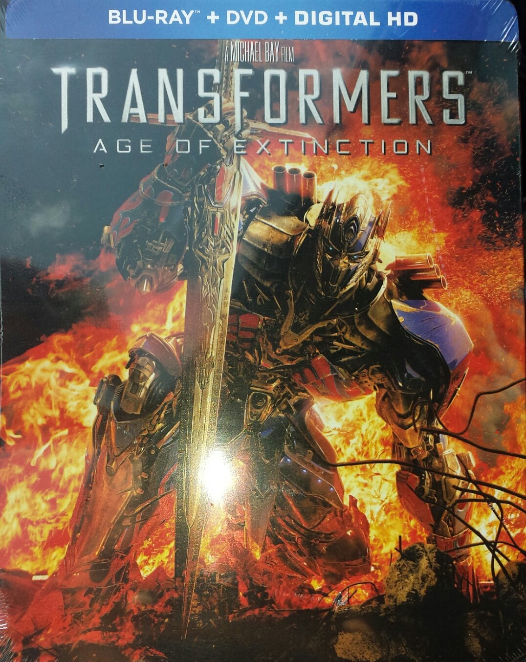 Transformers Age of Extinction Limited Edition Steelbook + DVD + UV