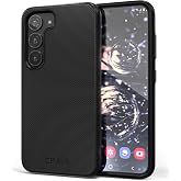 Crave Dual Guard for Samsung Galaxy S23 Case - Black | Designed for the Samsung Galaxy S23 (6.1 inch) with Wireless Charging Compatibility and a Textured Grip