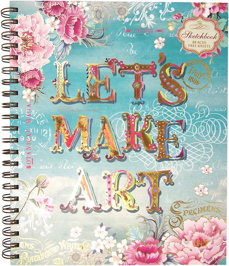 SPIRAL SKTCHBOOK-LOVELY LETTERS