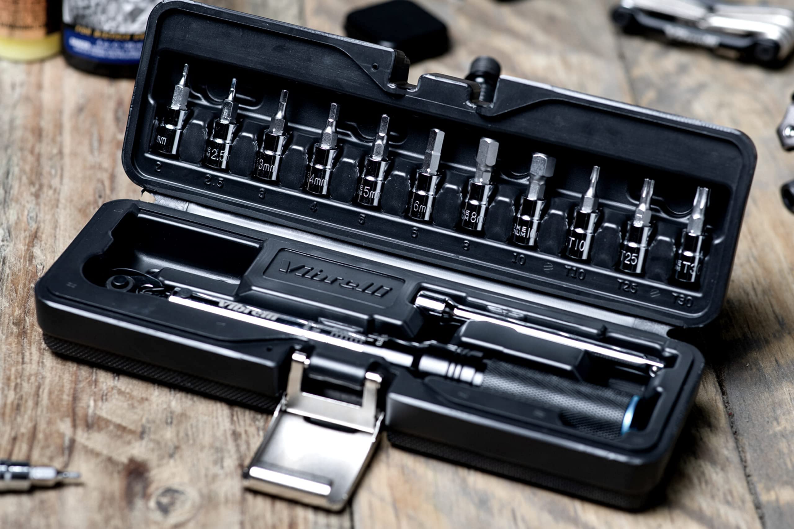 Vibrelli Bike Torque Wrench Set 1/4 Inch Drive 2 To 20nm, 0.1 Nm