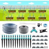 Rain Seer 98ft Drip Irrigation Kit, Upgraded Quick-Connect System with Adjustable Nozzles &amp; Durable Hoses, Complete Garden Watering Solution for Outdoor Plants, Flower Beds, Lawns and Patios