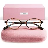 livho Blue Light Glasses for Women &ndash; Y2K Aesthetic Frame with Blush Pink Case, 90s Vibe for Screen Time Blue Light Blocking