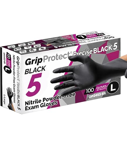 Amazon.com: Lightning X Products Black Nitrile Glove Pairs