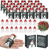Wettarn 24 Sets Winter Break Gifts Snowman Stress Balls with Support Gift Boxes Bulk Christmas Party Favors for Teachers Relief Toys Office Prizes Holiday Stuffers